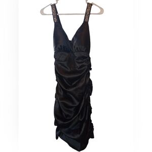 Studio Y,  size small black fitted bodycon dress